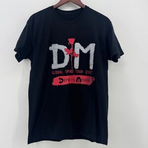 Depeche Mode Global Spirit Tour 2017 Black Graphic T-Shirt Concert Band Tee 0446